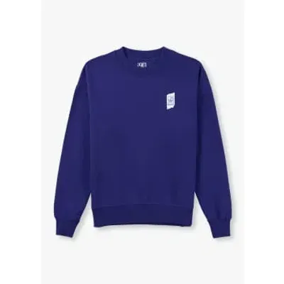 Replay Mens 9zero1 Small Logo Sweatshirt In Blue In Blue Fabric