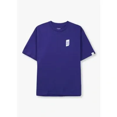 Replay Mens 9zero1 Small Logo T-shirt In Blue In Blue Fabric