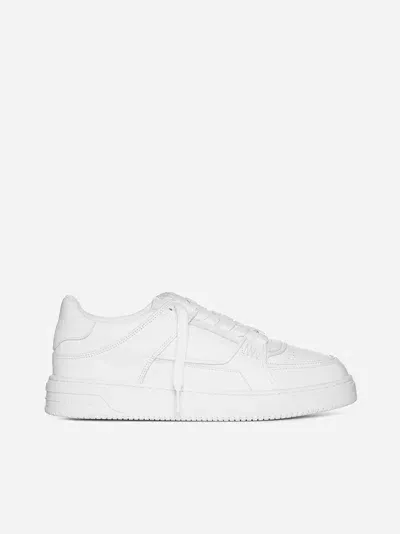 Represent White Leather Apex Tonal Sneakers