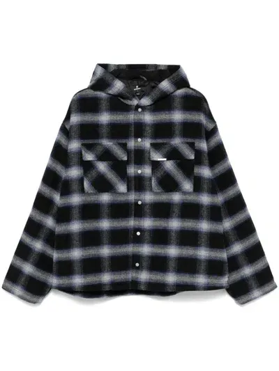 Represent Checked Jacket In Blue