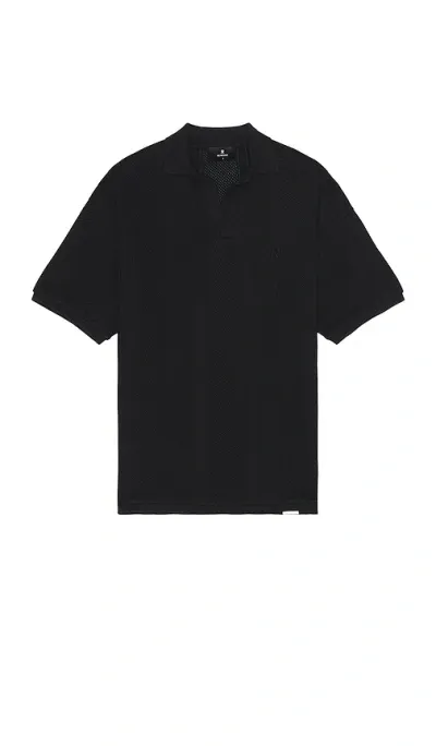 Represent Open Stitch Polo In 黑色