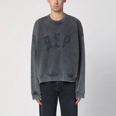 Represent Round-neck Sweatshirt With Rep Application In Black