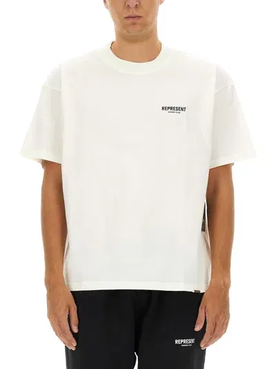 Represent T-shirt With Logo In White