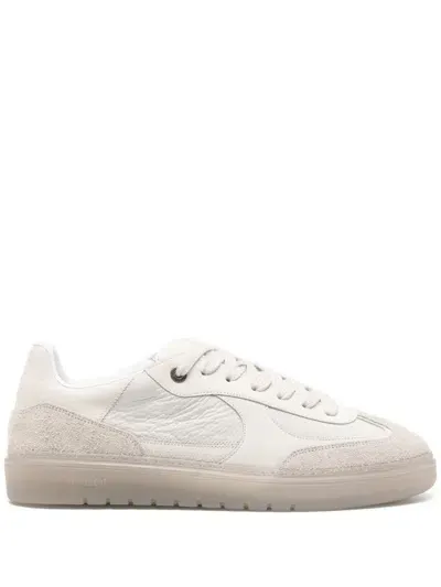 Represent Leather Virtus Sneakers In Off White