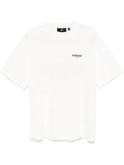 Represent Owners Club T-shirt In Flat White