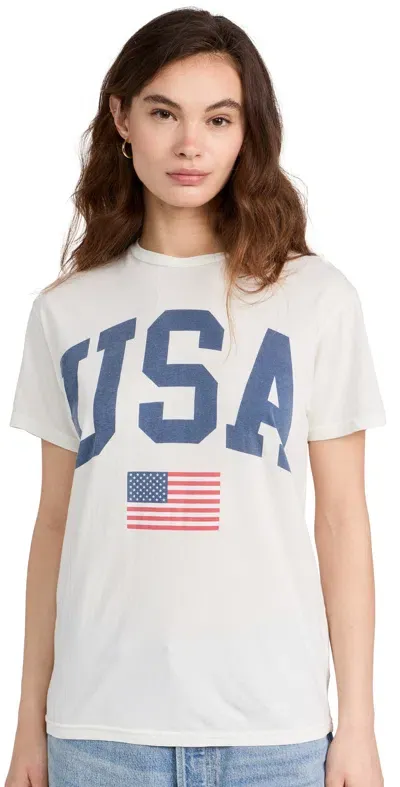 Retro Brand Usa Tee Antique White