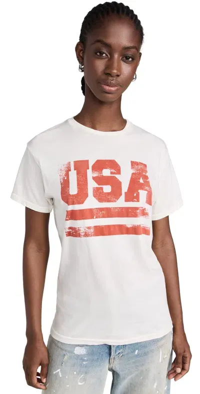 Retro Brand Usa Tee White And Red