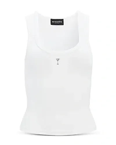 Retroféte Amani Logo Top In White