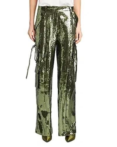 Retroféte Andre Sequin Pants In Green