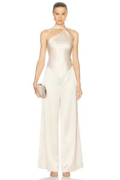 Retroféte Ensley Jumpsuit In Light Champagne