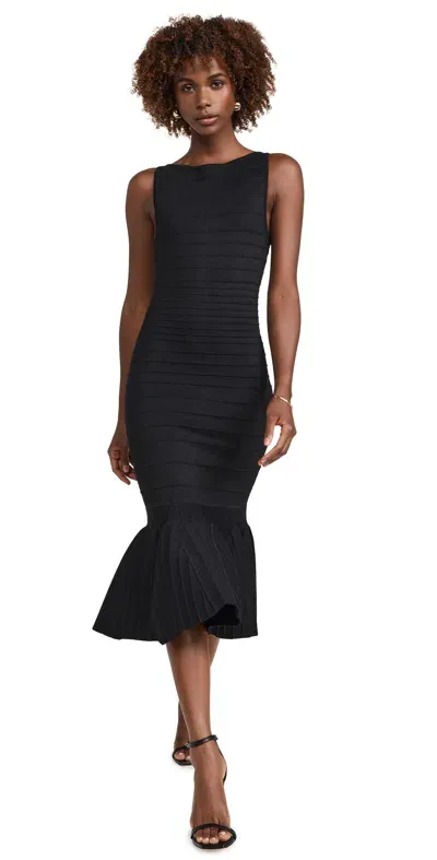 Retroféte Marta Knit Dress Metallic Black