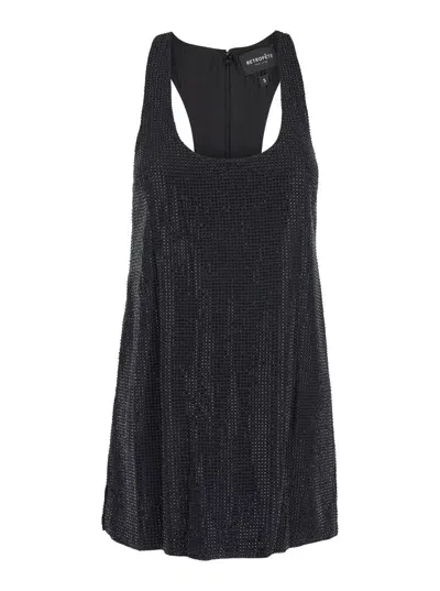 Retroféte Maves Embellished Dress In Black