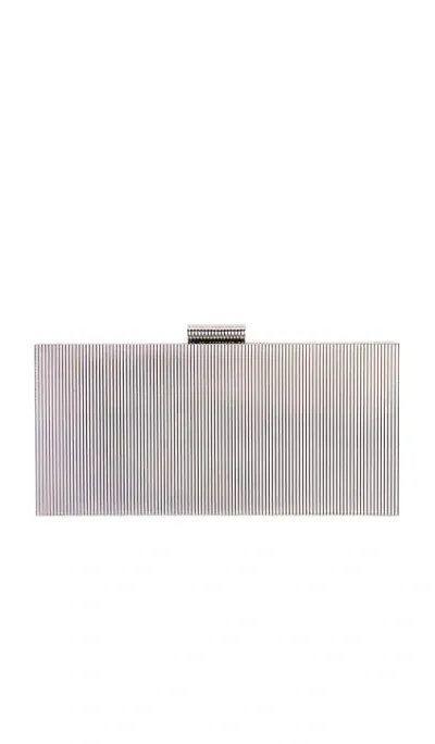 Retroféte Milo Clutch In Silver Metal