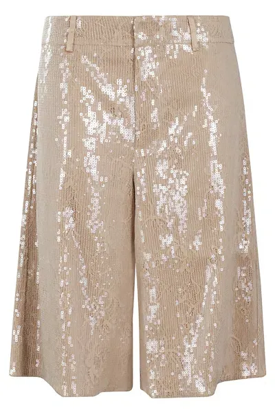 Retroféte Presely Sequin Short In Neutrals