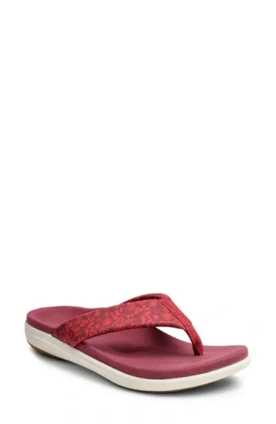 Revitalign Euphoria Flip Flop In Rumba Red