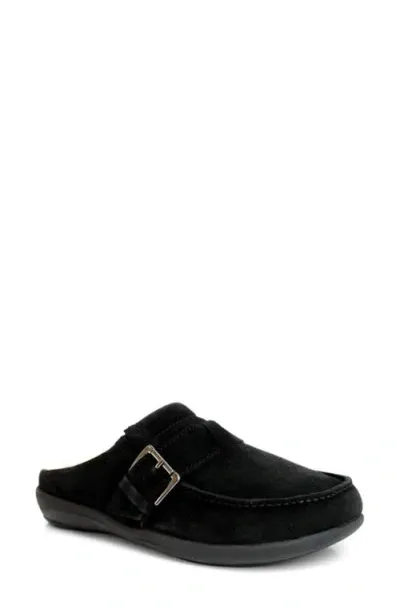 Revitalign Siesta Faux Fur Lined Clog In Black