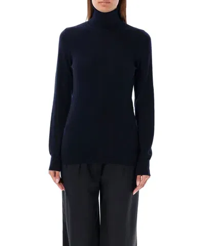 Rhea Roll-neck Sweater In Blue