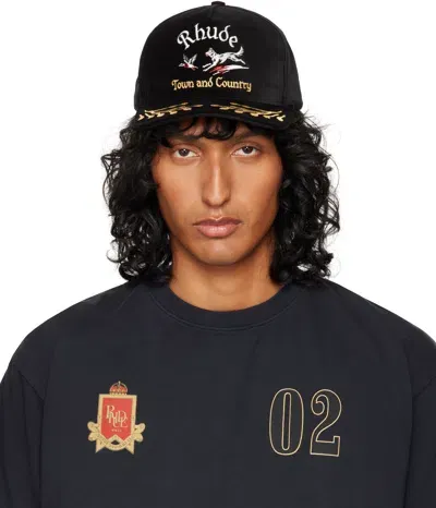 Rhude Black Wine Country Souvenir Cap