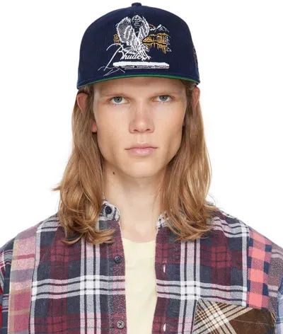 Rhude Navy Eagles Souvenir Structured Cap In Dark Blue