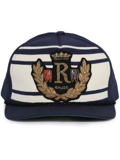 Rhude Rope Crest Cap In Blue