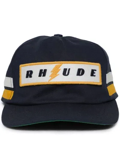 Rhude Structured Hat 2 Cap In Blue