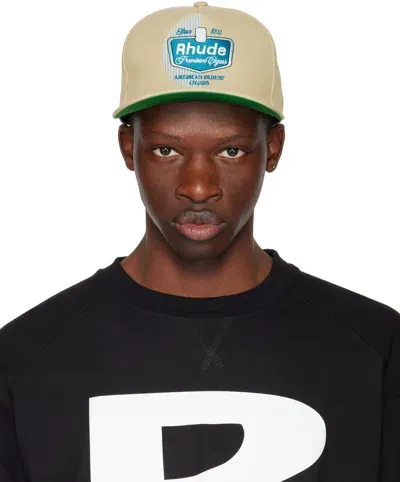 Rhude Taupe Cigaro Cap In Tan