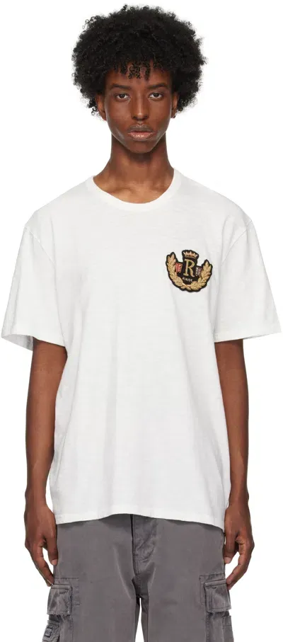 Rhude Logo T-shirt In White