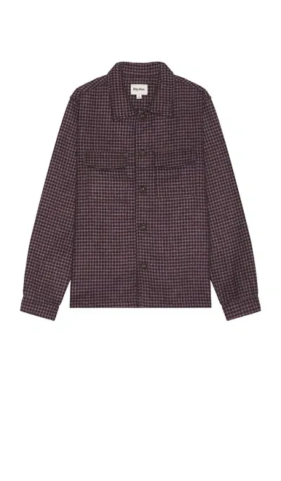 Rhythm Check Overshirt In Purple