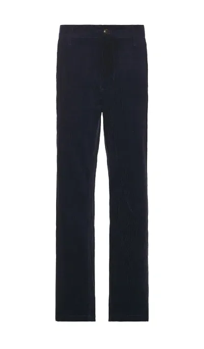 Rhythm Cord Trouser In Blue