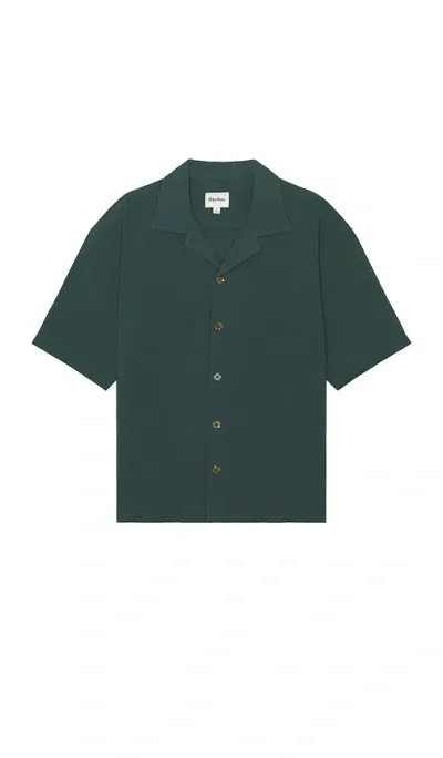 Rhythm Relaxed Texture Shirt In Teal