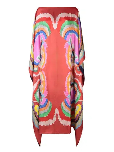 Rianna + Nina Psaraki Paradisos Coral Kaftan In Blue