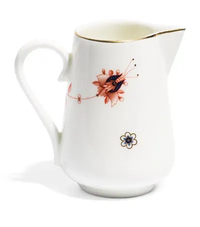 Richard Brendon X V & A Dragon Flower Milk Jug In White