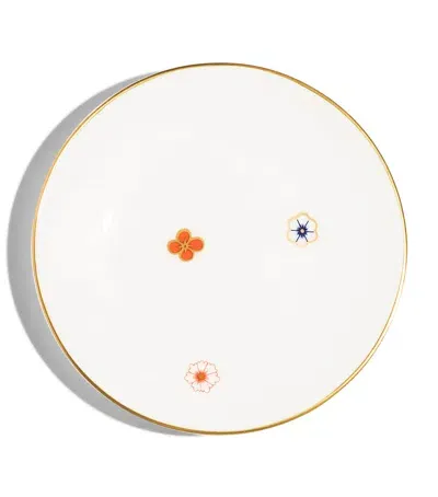 Richard Brendon X V & A Dragon Flower Set Of 2 Butter Plates In White