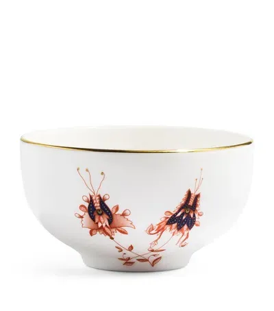 Richard Brendon X V & A Dragon Flower Set Of 2 Rice Bowls In White