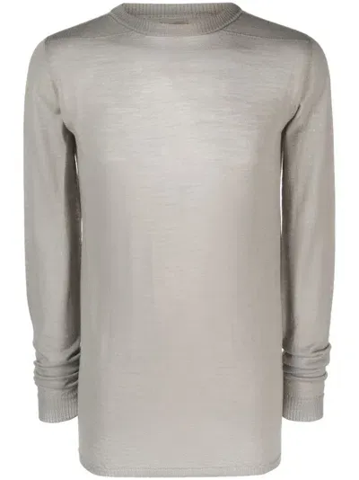 Rick Owens Biker Level Virgin-wool Jumper In Neutrals