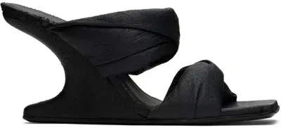 Rick Owens Cantilever Twisted Sandals 80 In 09 Black