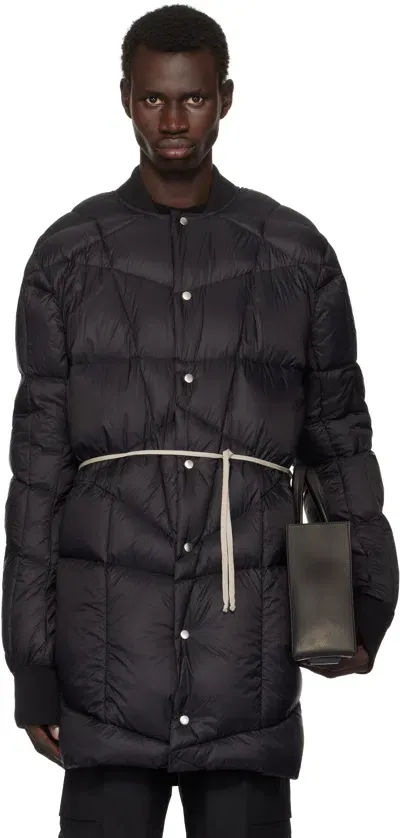 Rick Owens Mens Black Flight Liner Quilted-and-padded Regular-fit Shell-down Jacket In Schwarz