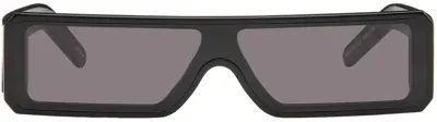 Rick Owens Black Porterville Gethsemane Gethshades Sunglasses In 0909 Black/black