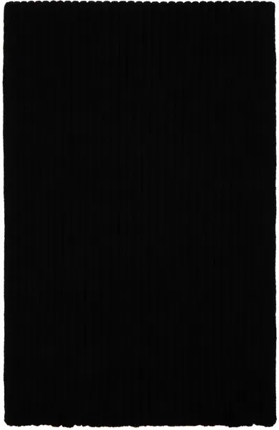 Rick Owens Black Porterville Long Scarf In 09 Black