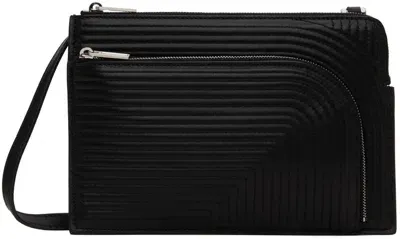 Rick Owens Logo-debossed Leather Clutch Bag In Black