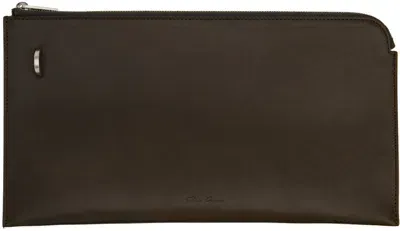 Rick Owens Brown Porterville Invite Envelope Wallet In 35 Bean