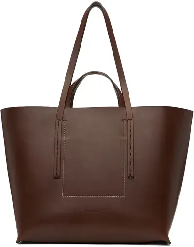 Rick Owens Brown Porterville Shopper Tote In 93 Throat