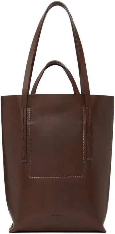 Rick Owens Burgundy Porterville Medium Shopper Tote In 93 Throat