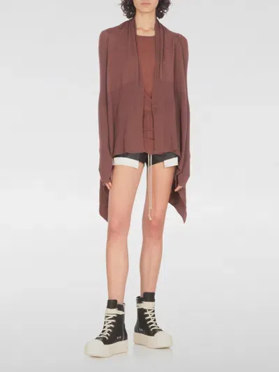 Rick Owens Cardigan  Woman Color Brown In Braun