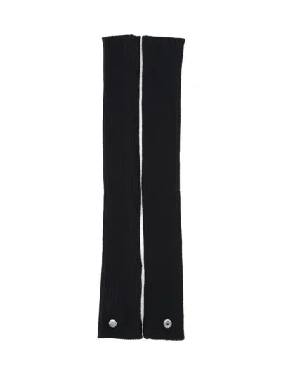 Rick Owens Cashmere Arm Warmers In Black  