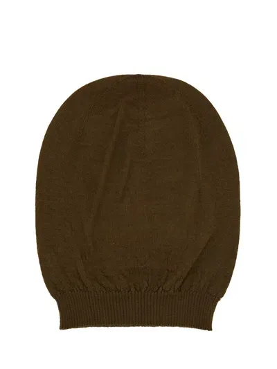 Rick Owens Cashmere Hat In Brown