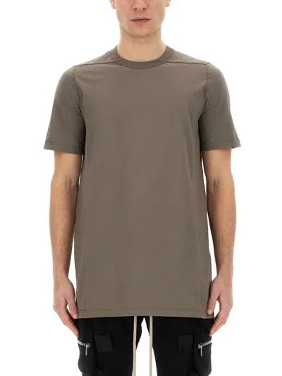 Rick Owens Cotton T-shirt In Dust