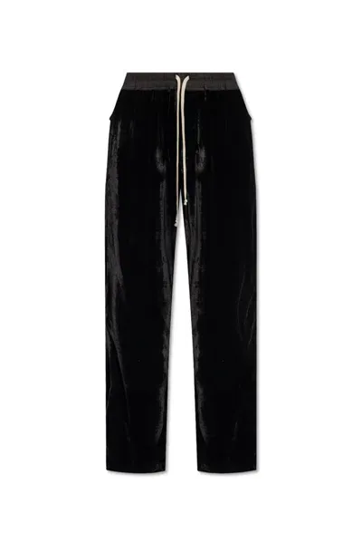 Rick Owens Dietrich Drawstring Pants In Black