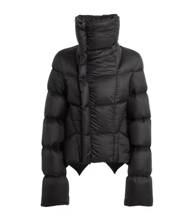 Rick Owens Down Porterville Naska Puffer Jacket In Black