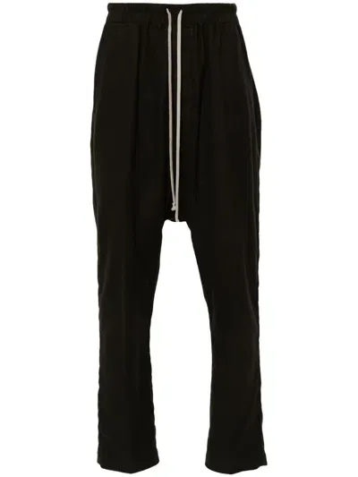 Rick Owens Drawstring-waistband Track Pants In Black